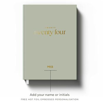 Sage Green A5 Personalised Diary, Week To View Planner, 4 of 11