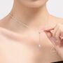 Moonstone Droplet Lariat Pendant Necklace, thumbnail 2 of 11