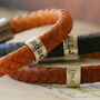 Personalised Classic Silver And Leather Bracelet, thumbnail 2 of 12