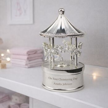 Personalised Music Box Christening Gifts Newborn Presents, 2 of 9