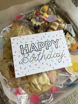 White Chocolate Lover Mixed Cookies And Brownies Box, 3 of 3