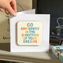 Exam Congratulations Coaster Card Watercolour Quotes, thumbnail 2 of 7