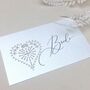 Heart Laser Cut Place Cards Pack Of 10, thumbnail 2 of 6