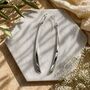 Sword Silver Long Drop Earrings, thumbnail 3 of 8