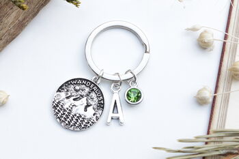 Personalised Wanderlust Keyring Travel Gift, Adventure Accessory, 3 of 8
