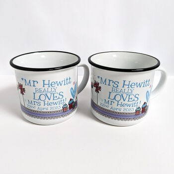Personalised 'Mr' And 'Mrs' Love Mugs, 7 of 12