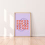 Pisces Zodiac Typography Print, thumbnail 2 of 6