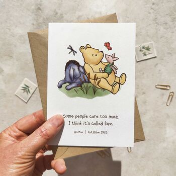 Winnie Sayings Folded Note Cards And Envelopes, 4 of 10