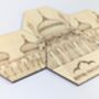 Brighton Royal Pavilion Coasters Set Of Four Maple Wood, thumbnail 6 of 9