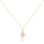 Gloucester Freshwater Pearl And Gold Plated Pendant, thumbnail 3 of 4