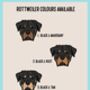 Rottweiler Dog Baby Onesie, thumbnail 4 of 6