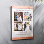 Personalised Wedding Copper Canvas Photo Print, thumbnail 1 of 2