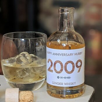 Personalised Special Year Ginger Whisky With Music, 4 of 6