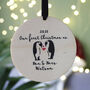 Mr And Mrs Penguin Christmas Tree Decoration, thumbnail 5 of 5