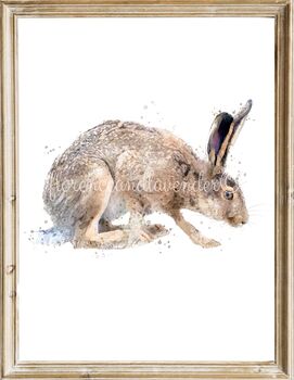 Trio Of Fine Art Hare Prints, 2 of 5