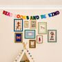 Read Books And Be Kind Rainbow Felt Decorative Garland, thumbnail 1 of 3