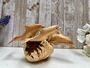 Hand Carved Wooden Dolphin Family Sculpture Ornament, thumbnail 1 of 10
