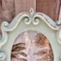 Oval Green Painted Photo Frame 5x6 Inch Vintage Style Home Decor, thumbnail 3 of 8