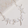 Dragonfly Layered Design Silver Colour Necklace, thumbnail 2 of 3