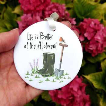 Gardening Ceramic Hanging Ornament, 4 of 8