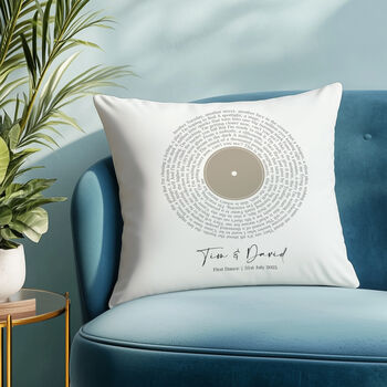 First Dance Personalised Anniversary Cushion, 3 of 7