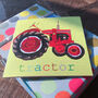 Red Tractor Greetings Card, thumbnail 3 of 5