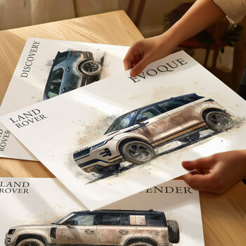 Range Rover Evoque Car Gift Poster, 2 of 4