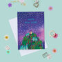 New Home Card, Folksy Starry New Home Card, thumbnail 1 of 2