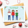 Personalised Family Portrait Christmas Card Pack, thumbnail 3 of 8