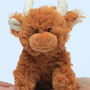 Christmas Highland Mini Brown Cow Soft Toy, Gift Boxed, thumbnail 6 of 9