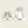Personalised Grey Bunny Soft Toy For Baby, thumbnail 9 of 10