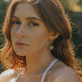 Gold Plate Chunky Hoop And Aventurine Heart Earrings, thumbnail 3 of 5