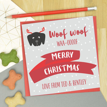 Merry Christmas From The Dog Card, 2 of 2