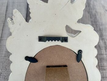 Angel 5x3.5 Inch Oval Photo Frame Distressed Off White Gift, 9 of 10