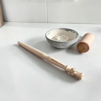 Personalised Wooden Spurtle / Porridge Stirrer, 2 of 3