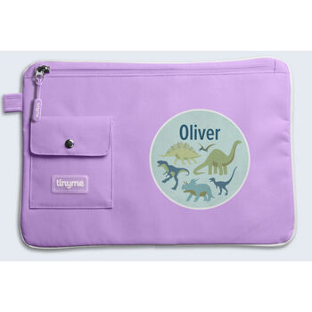 Personalised Dinosaurs Design Kids Pencil Case, 6 of 7