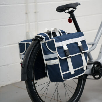 Bicycle Double Pannier Bag For Shopping, 3 of 6