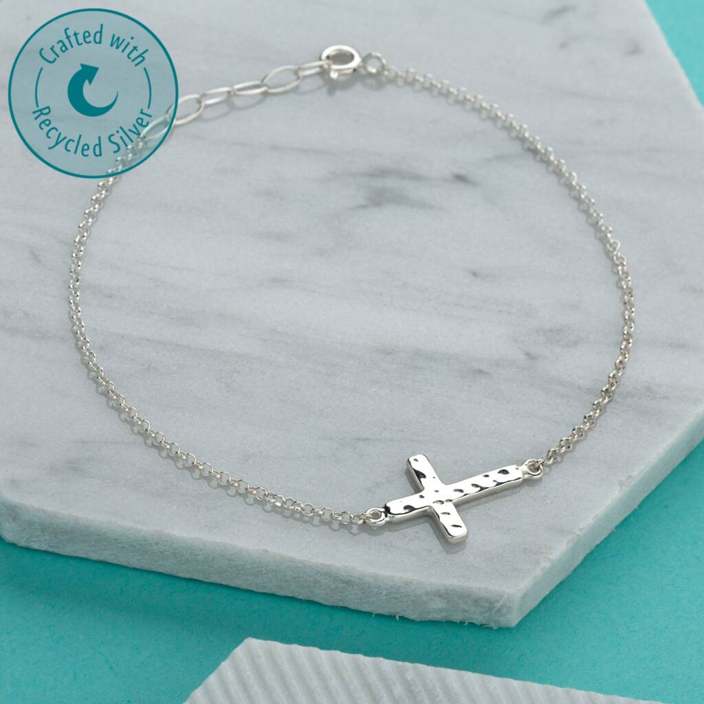 WOMEN Blessed Hands - Cross 92.5 Silver Bracelet – Amaltaas