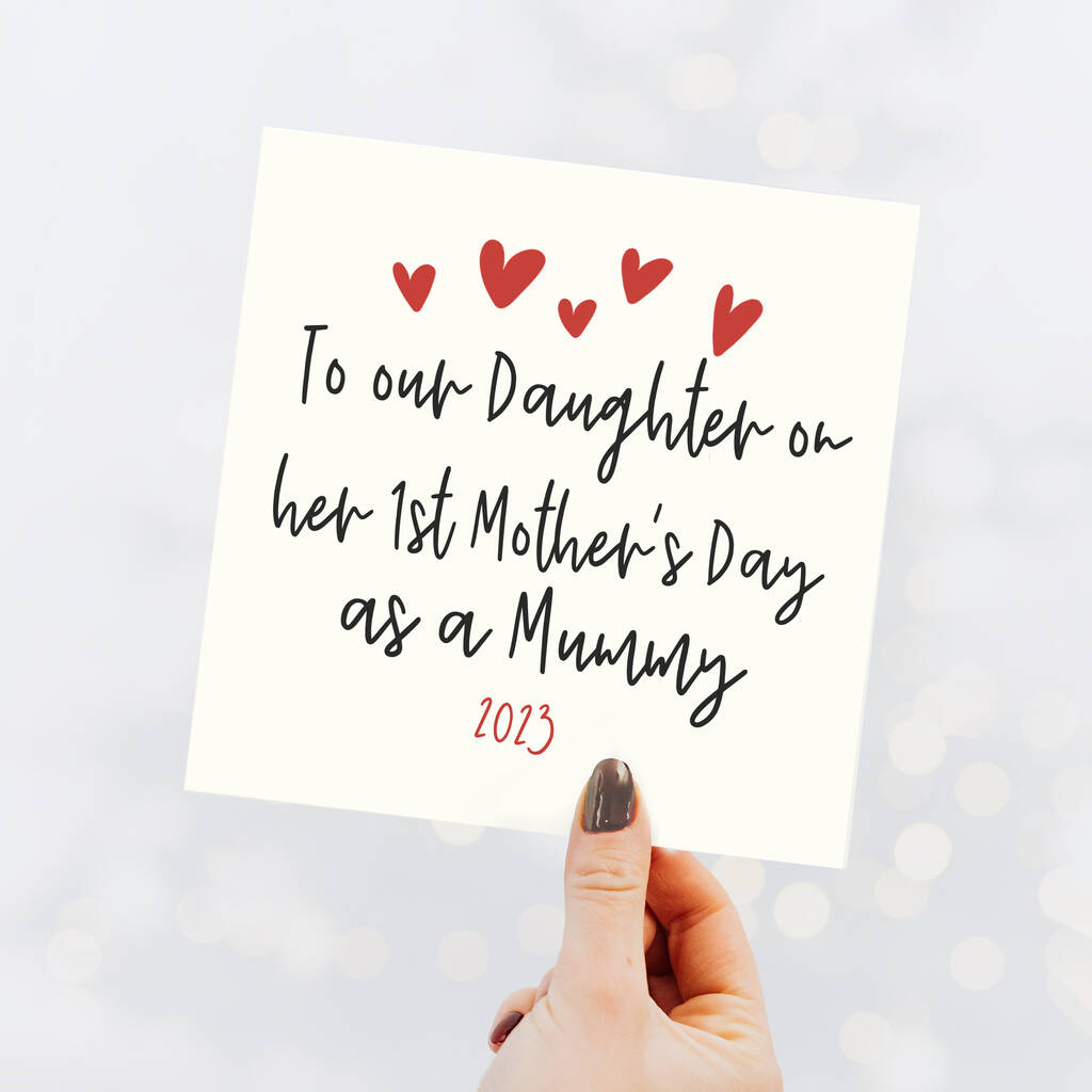 To Our Daughter On Her First Mother's Day Card, 1 of 3