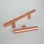 Copper Pull Handle With Ridging Detail, thumbnail 4 of 7