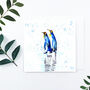 Personalised Penguin Couple Card, thumbnail 2 of 2
