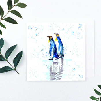 Personalised Penguin Couple Card, 2 of 2