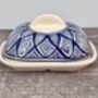 Blue And White Patterned Butter Dish, thumbnail 3 of 3