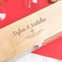 Personalised Wooden Anniversary Wine Box, thumbnail 1 of 5