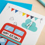 Personalised Bus Birthday Card With 3D Age, thumbnail 3 of 4