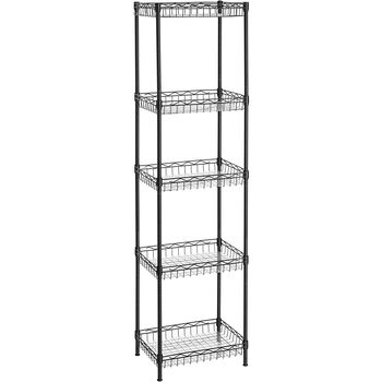 Wire Metal Storage Shelf Basket Shelving Unit Rack, 8 of 10