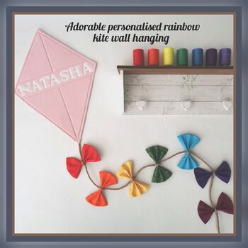 Rainbow Colour Gifts For Babies, New Baby Kite Decor, 5 of 12