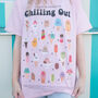 Chilling Out Women's Ice Cream Guide T Shirt, thumbnail 1 of 4