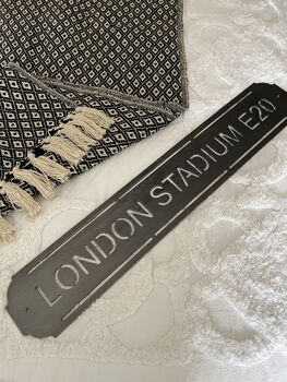 London Stadium Metal Football Street Sign – Designed And Made In Britain, 3 of 7