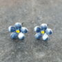 Forget Me Not Blue Flower Mini Stud Earrings, thumbnail 2 of 4